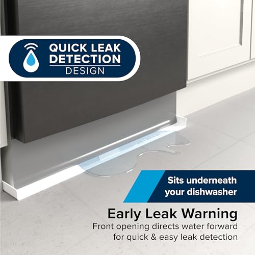 Image of Camco Dishwasher Drain Pan - Measures 24 inch x 20-1 /2 inch OD - Protects Floors, Cabinets, Walls & Features Front Opening for Easy Leak Detection - Crafted of Heavy-Duty Polymer - 24 inch x 20-1 /2 inch (20600)
