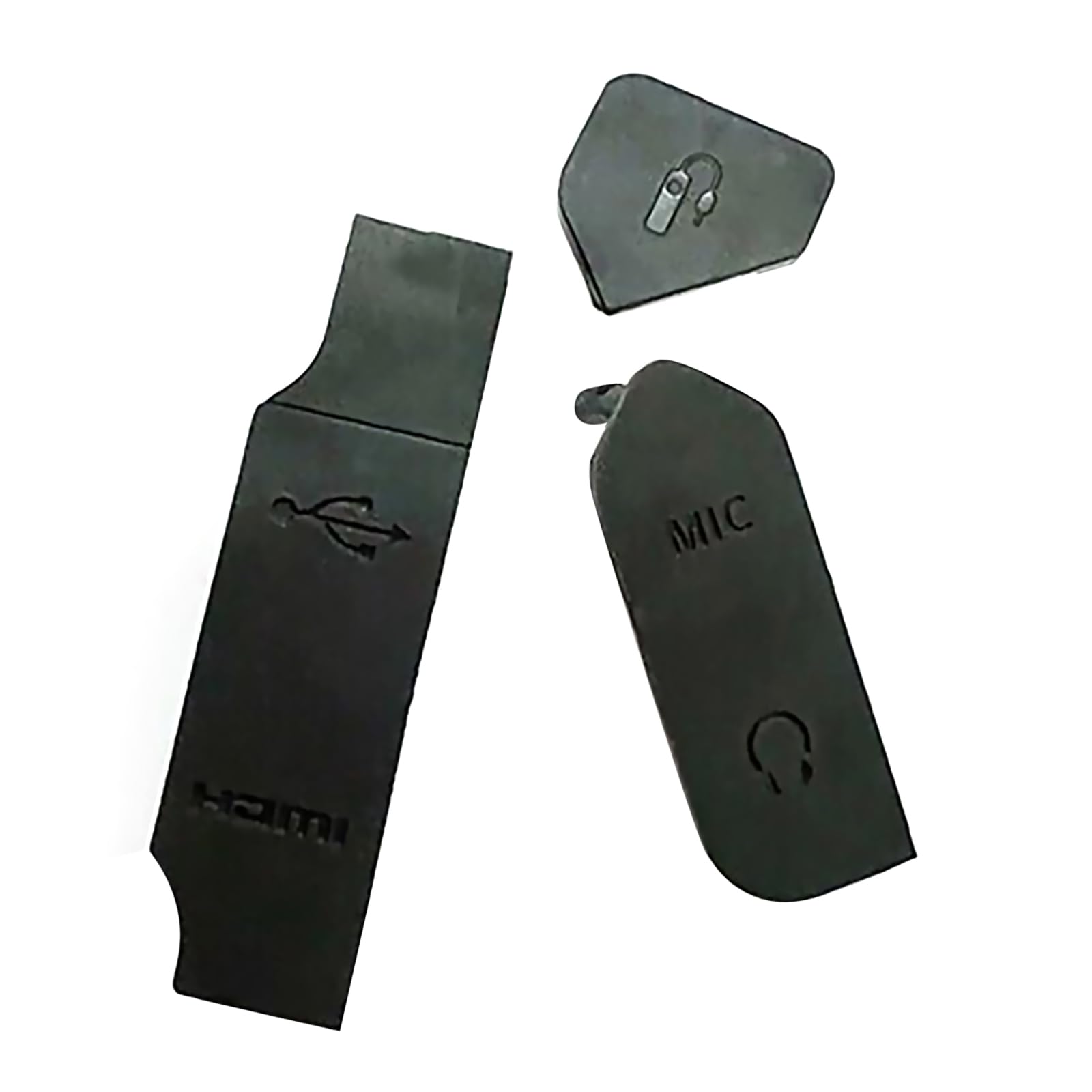 NATEFEMIN Replacement USB MIC HDMI Interface Cover Rubbber Cap USB for Canon EOS R EOSR Camera, Pack of 3