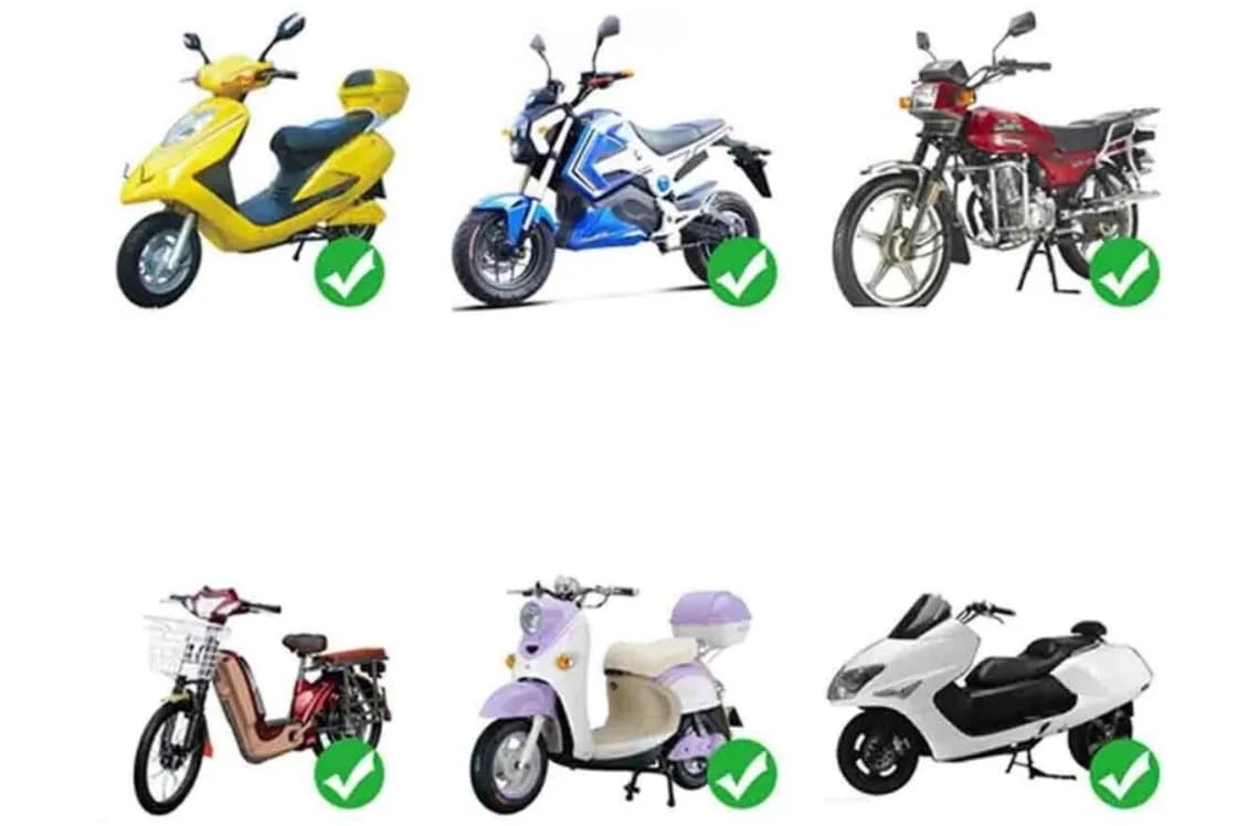Copertura Antipioggia per Moto, Scooter e Bici, Cappotta Parasole Impermeabile, Ombrello per Scooter Ripara da Pioggia e Sole