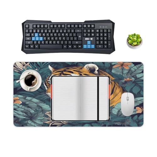 Tropical Tiger Desk Pad con base de goma tamaño grande miniatura 4