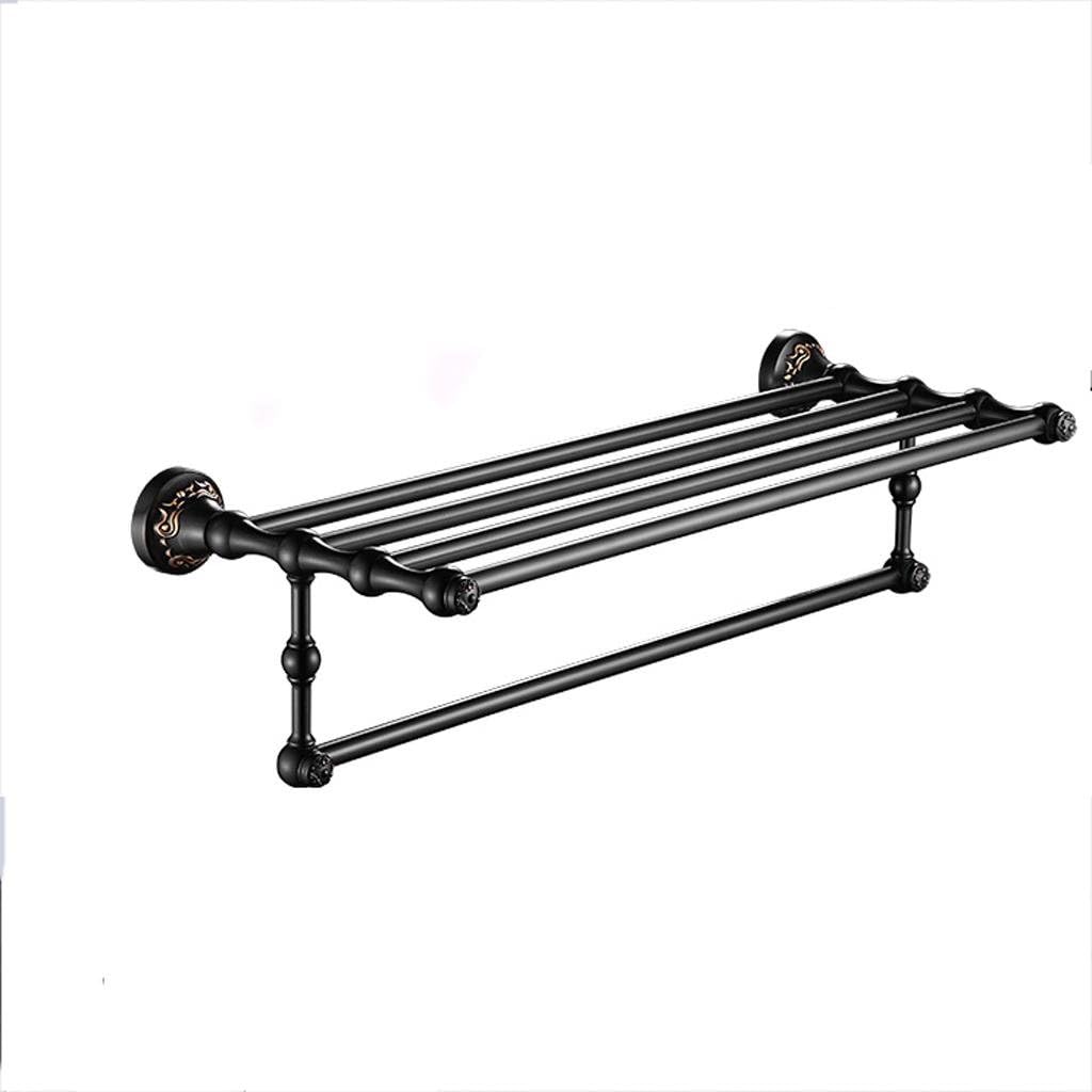 European black towel rack full copper antique towel rack