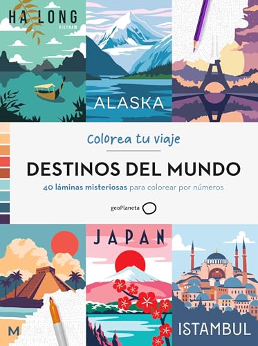 DESTINOS DEL MUNDO: 40 láminas misteriosas para colorear por