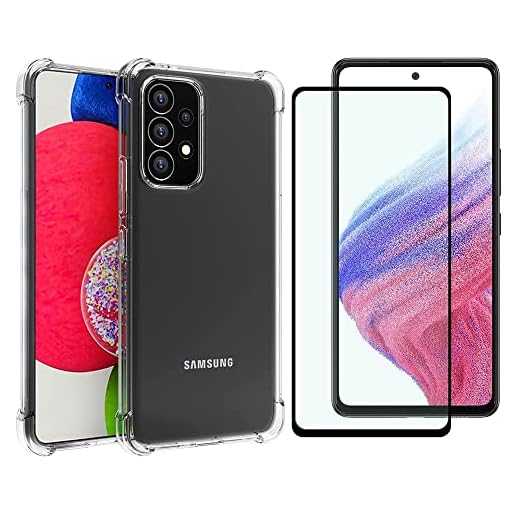 Kit Capa Capinha Para Samsung Galaxy A53 5g Case Anti Impacto + Película De Vidro Temperado 3d Full Cover (Transparente)