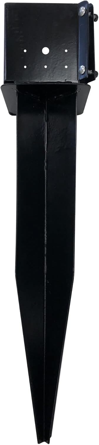 Nuvo Iron NYS326B Multi-Purpose 31-Inch Yard & Lawn Spike for In-ground Support, Black 31" - use with 6" X 6" nominal post