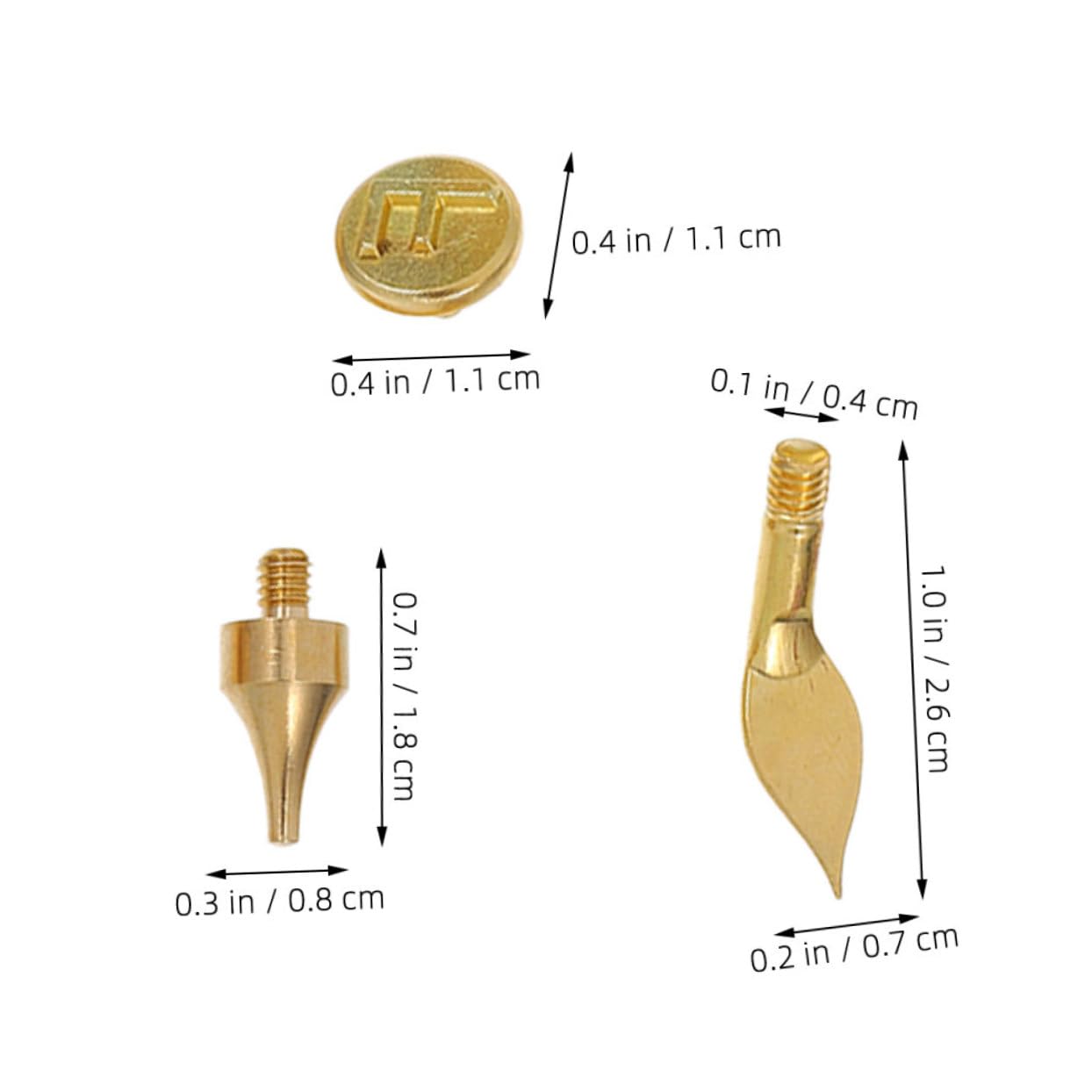 Beatifufu Woodworking Tool 43 Letter Number Burning Tips Brass Tip Set for Pyrography and DIY Projects