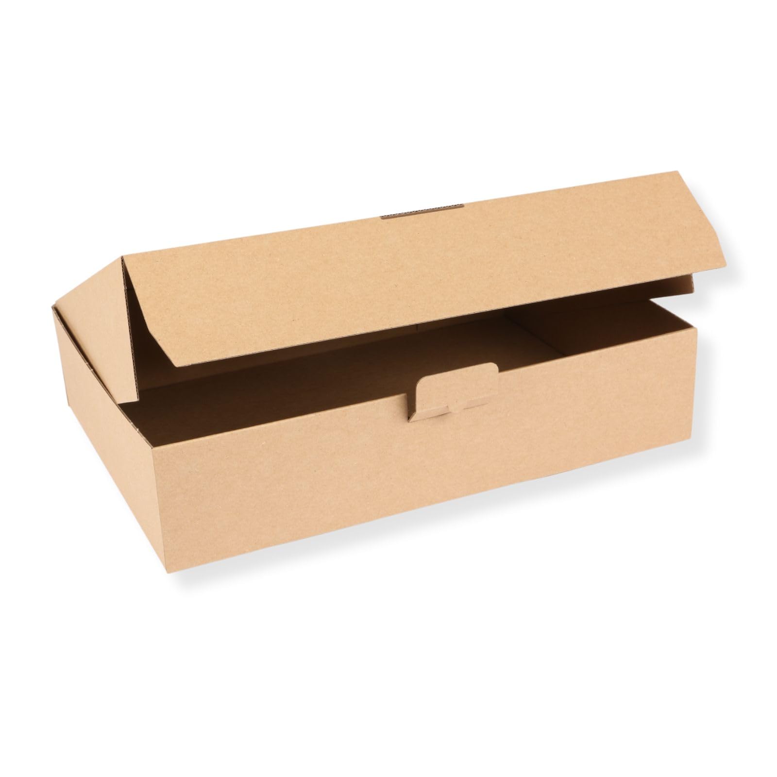Karton 350 x 250 x 80 mm mit Seitenverschluss (200 Stück), DHL Kleinpaket, Versandkarton, Faltkarton, Schachtel, braun