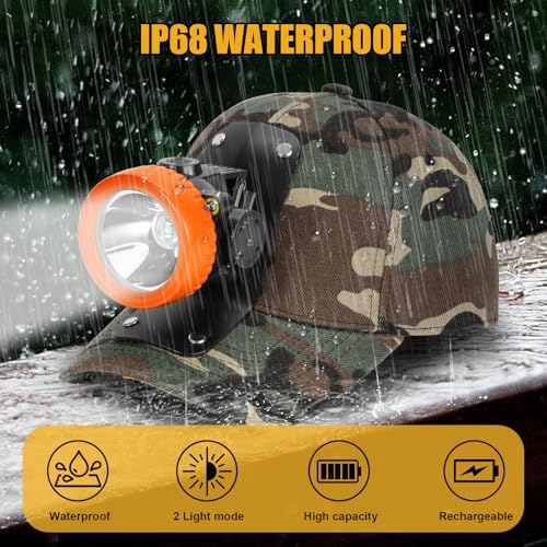 Linterna frontal LED ultrabrillante e impermeable con batería recargable Lokilo 6