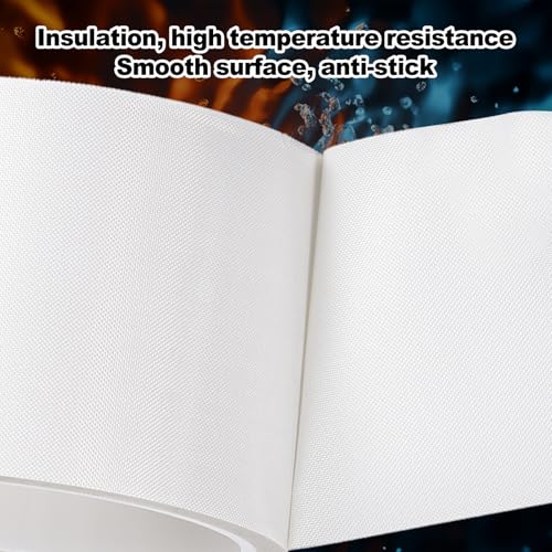 Image of PATIKIL Heat Resistant Tape, 1 Inch x 33 Feet High Temperature Tape PTFE Adhesive High Heat Tape Waterproof for Vacuum Sealer Machine Insulation Protection, White, 0.18mm Thick