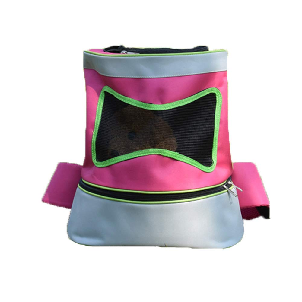 Sac à dos pour chien pliable rose idéal pour les randonnées et sorties citadines