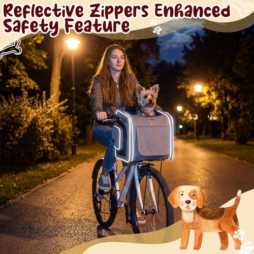 DaisyInner Expandable Dog Bike Basket