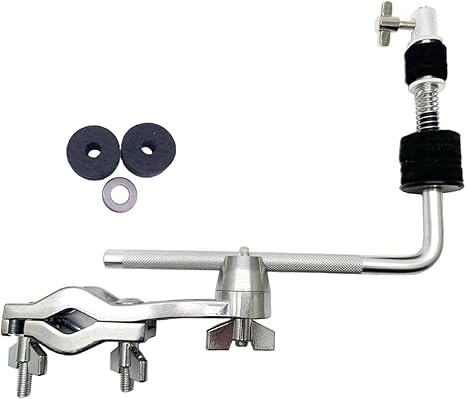 Drum Set Cymbal Arm Cymbal Attachment Compatible With Hi-Hat Cymbal Closed Hi Hat Arm Cymbal L Arm Rod 11mm Diameter Cymbal Boom Arm For Percussion Instruments Hardware Accessories Yamaha Boom Cymbal Arms
