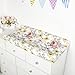 Changing Pad Cover, Diaper Baby Changing Table Covers for Girls & Boys, HNHUAMING Soft Fitted Changing Mat Cover Stretchy Nursery Changing Pad Sheets, Floral (32 X 16 Inches)