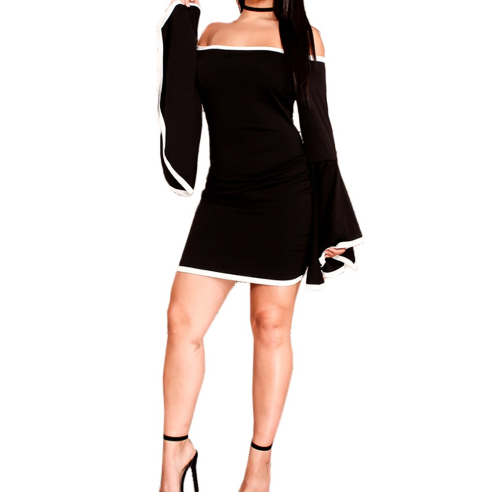 Womens Asymmetric Flare Bell Bottom Sleeve Bodycon Club Party Mini | Desertcart Barbados Womens Asymmetric Flare Bell Bottom Sleeve Bodycon Club Party Mini | Desertcart Barbados