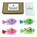 WoLover Interactive Swimming Robot Fish Toy for Cat and Dog with LED Light, Swimming Toy to Stimulate Your Pet's Hunter Instincts, Activated in Water Magical Electric Toy - 4 PCS