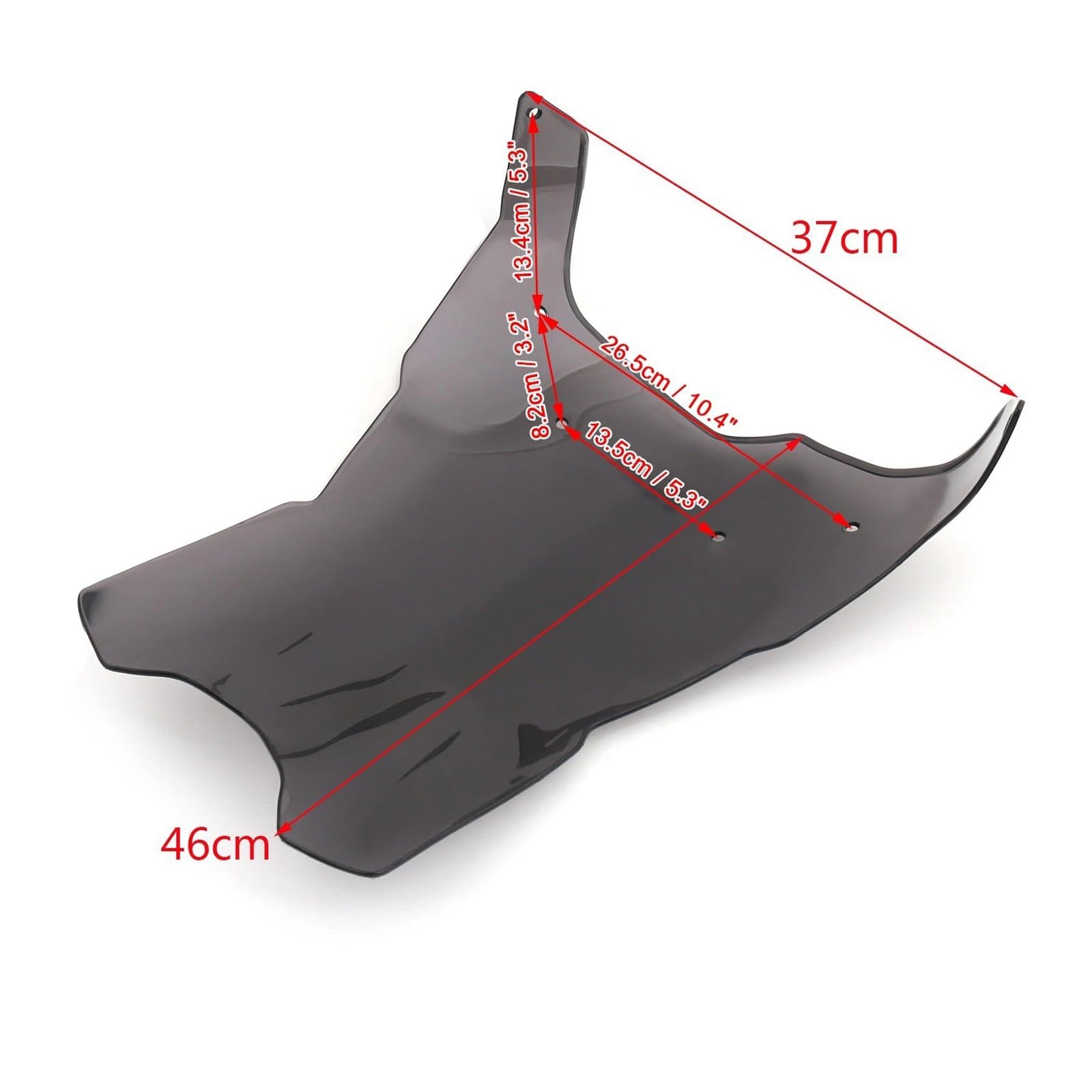 Parabrisas Cúpula Windshield para BMW para Adventure F650GS F700GS F800GS 2008-2017 Parabrisas + 4"(Clear)