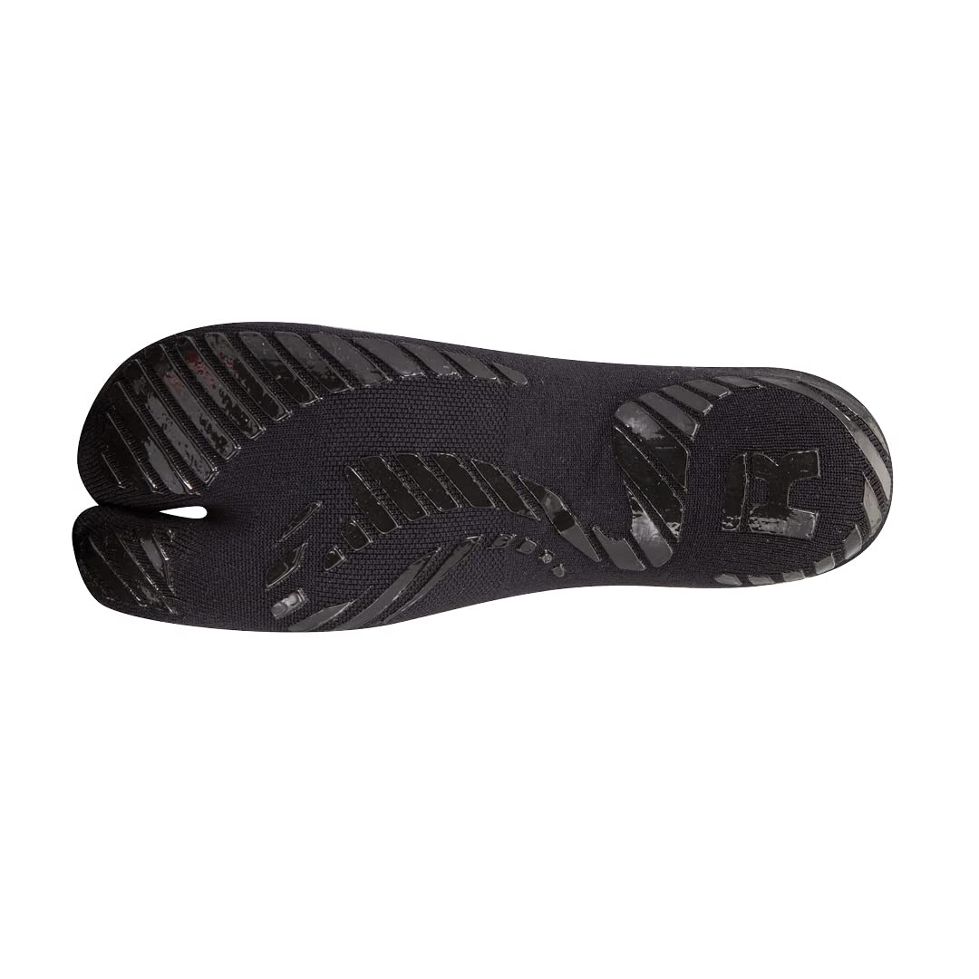 R-EVENGE CALZA PILATES 1 FINGER ANTISCIVOLO, ANTIBATTERICA, TRASPIRANTE PER ESERCIZI A CORPO LIBERO E CON ATTREZZI (L 42-45, NERO/BIANCO)