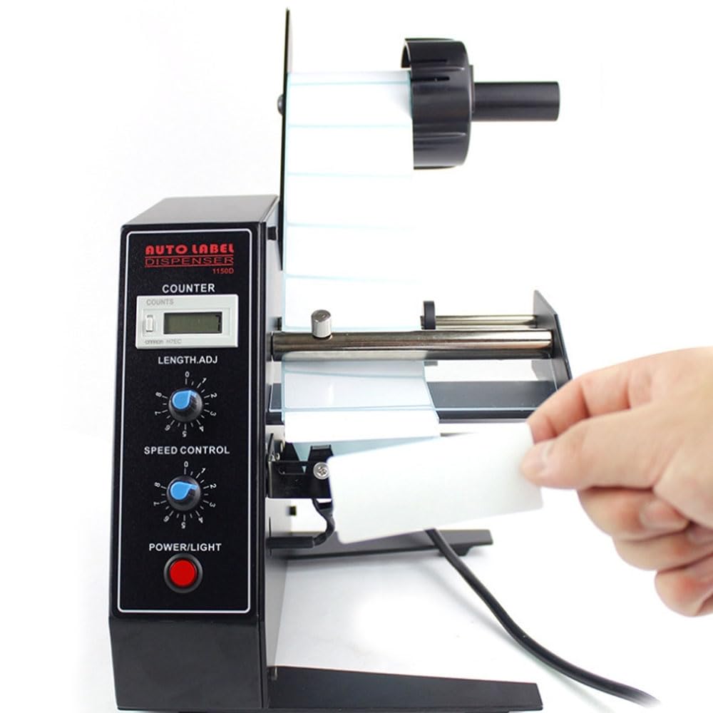 Automatic Label Dispenser, Electric Label StripperSpeed, Automatic Counting Function, Length 10-150mm, Width 5-140mm, for Assembly Line, Manufacturing Industry, Daily Necessities