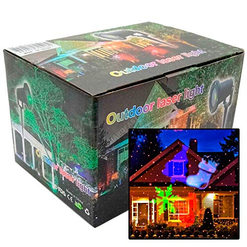 Projetor Led Natal Papai Noel Casa Espeto Festa Led 5w