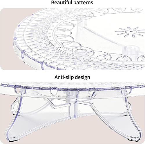 Nwk TXDU001 12Inch Lighted Clear Cake Stand Plate Holder thumb #3