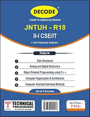 Decode for JNTUH - R18 II-I CSE/IT ( All Compulsory Subjects - Set of 5 ...