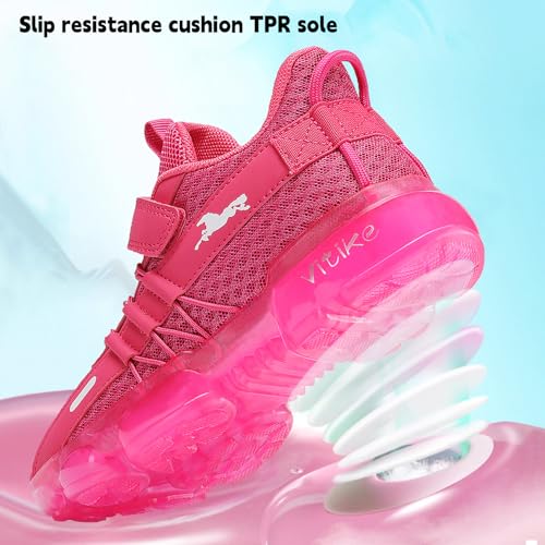 Image of JMFCHI Boys Girls Kids Sneakers Knitted Mesh Running Tennis Athletic Shoes