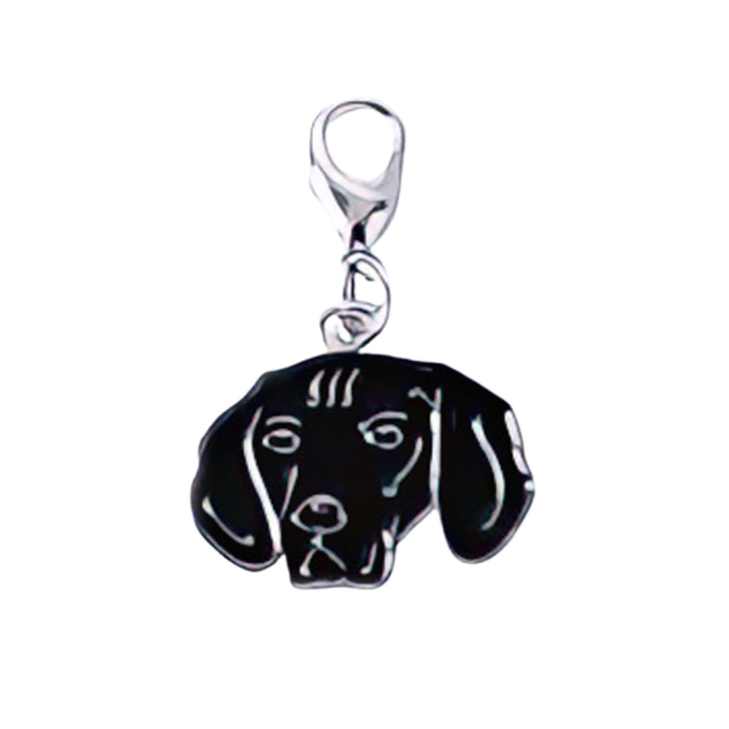 Blue Dream Island Dog ID Tags Pendant,Cute Mini Dog Keychain DIY Dog Collar Ornaments Keyring Dog Lovery Gift_Retriever
