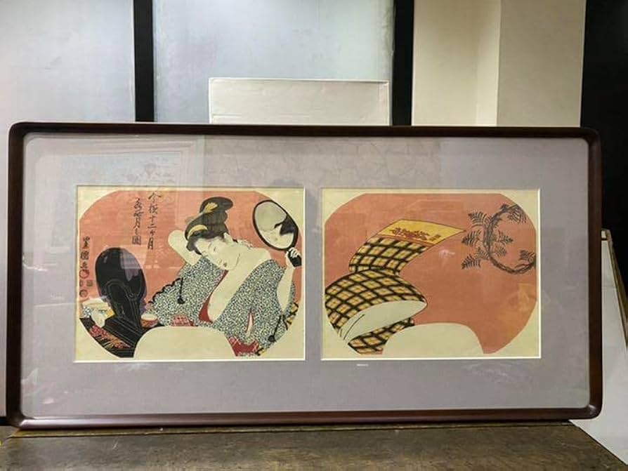 ‼️リサイクルFORTで検索‼️浮世絵の️傑作品‼️豊国作で印刷工芸品‼️現代建築に合う③ リサイクルFORTで検索‼️浮世絵の️傑作品‼️豊国作で印刷工芸品