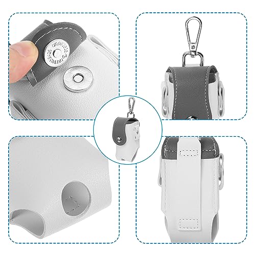 PATIKIL Golf Ball Waist Bag, Golf Ball Carry Pouch with Tee Holder, Buckle, Clip for Women Men Belt Golf Storage White Gray - Image 4