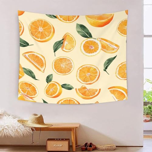 Tapisserie décoRation murale tissu orange 3D relief haut de gamme 180x230 cm