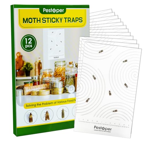 Anti Mites Alimentaires 12 Pièces Piege Mites Alimentaires Anti Mite Alimentaire Alimentaires avec...
