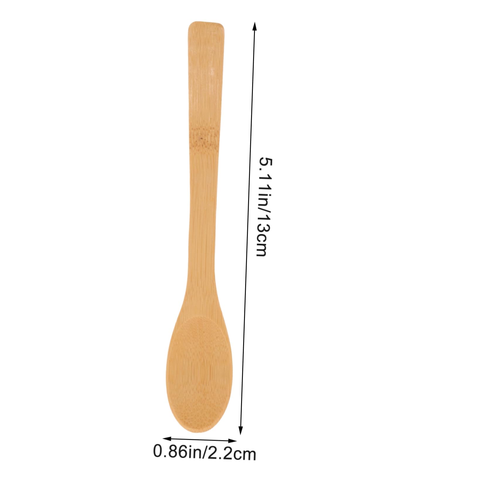 CIYODO Elegant Bamboo Jam Spoon 6 Pack Long Handle Stirring Spoon for Honey Coffee and Cooking Reusable for Home and Kitchen