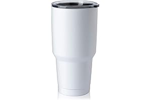 COMOOO White Tumbler: A Refreshing Oasis for Your Thirst