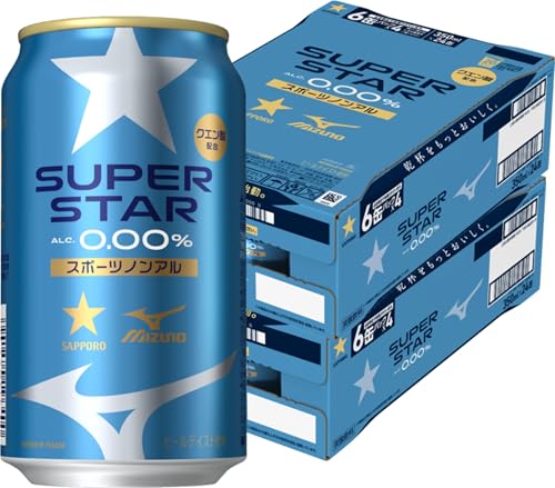 【汗をかいたあとのスポーツノンアル】サッポロ SUPER STAR(スーパースター) [ノンアルコール 350ml×24本] (× 2)