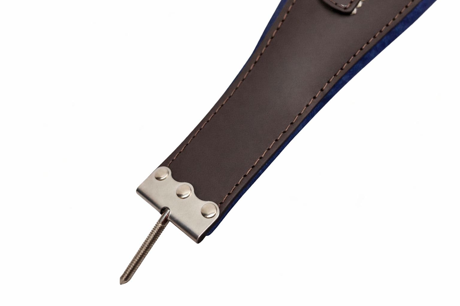 Steirische Harmonika Bassriemen Extravagant blau inkl. Spindel – gepolstert, verstellbar & edel verarbeitet – hochwertiger Bassgurt für Harmonika im exklusiven Design, komfortabel & langlebig