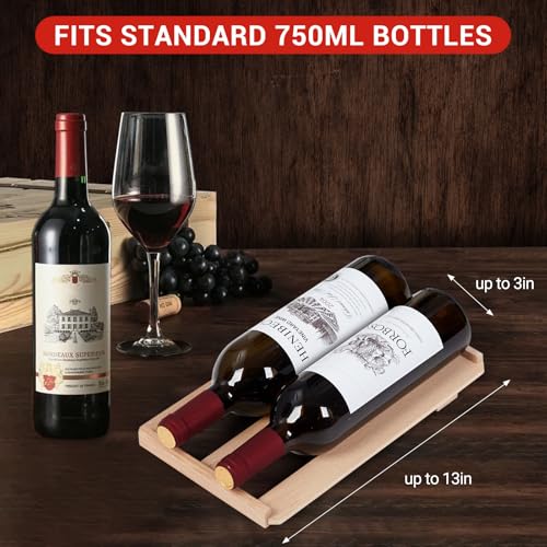 Image of TROPOW 14 Bottle Single Zone Wine Cooler, Compressor Beverage Refrigerator with Digital Temperature Control 41-64f & UV Blocking Glass Door, Freestanding Wine Cellar for Home Bar, Kitchen, Office