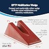 OPTP Mobilization Wedge Compact and Comfortable Wedge for Spine and Extremity Mobilizations 1 Molded Groove and Non-Slip Rubber Design