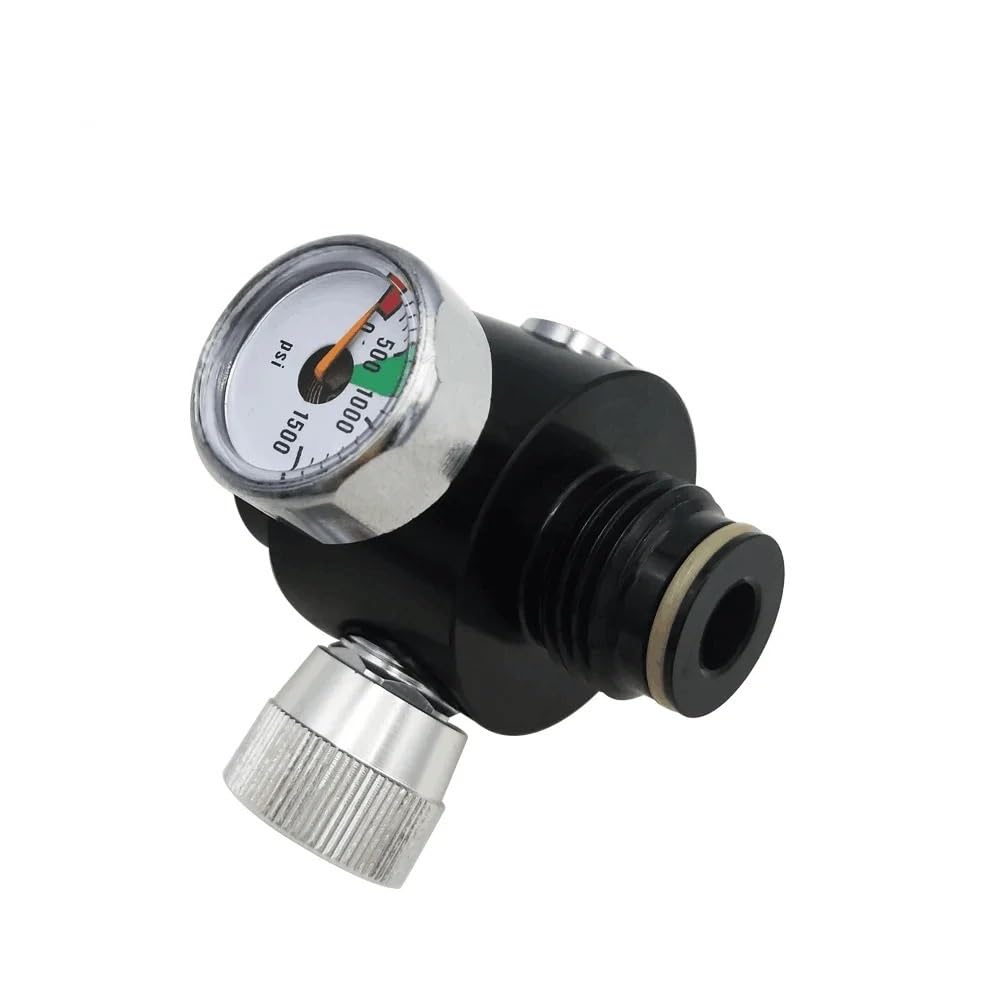 Herramienta neumática Regulador de aire CO2 Control de presión ajustable 0-200PSI o 0-800PSI apto for cilindro de tanque de roscas .825 "-14NGO G1/2-14(300psi gauge)