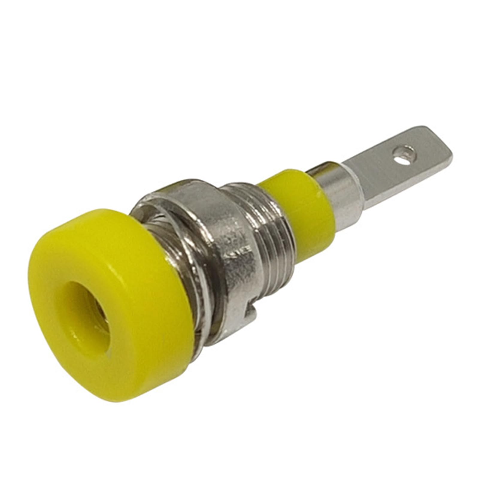 Presa Banana 4mm Rossa da Pannello con morsetto da 30A