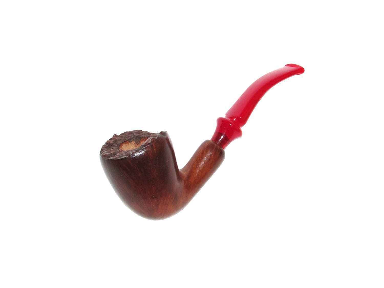 Pipe feu ligne artisanale raffinée sans tabac et sans nicotine