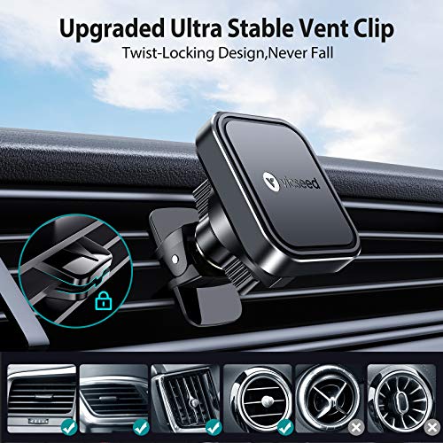 VICSEED Magnetic Phone Holder for Car [Strong Power] Magnetic Car Mount Air Vent [Upgrade Metal Clip] Cell Phone Holder for Car Phone Holder Mount Fit for iPhone 11 Pro Max Galaxy S21 Note - Thumbnail 6