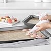 Amazon Basics Silicone Baking Mat for Macarons, Non-Stick, Food Safe, 16.5" x 11.6", Beige/Gray, Pack of 2 #1