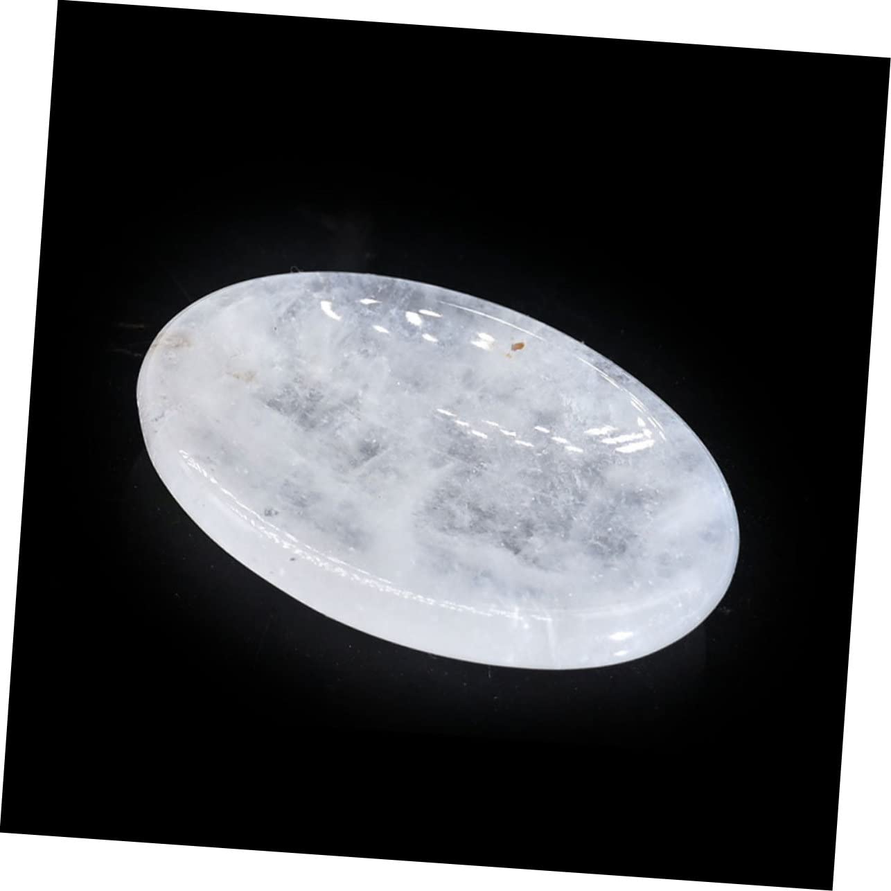 PLAFOPE 10kawałki Naturalny Kamień Masujący Owalna Płytka Do Gua Sha Kryształowy Wyciskacz Do Stresu Wygodny Worry Stone Twarz Szyję i