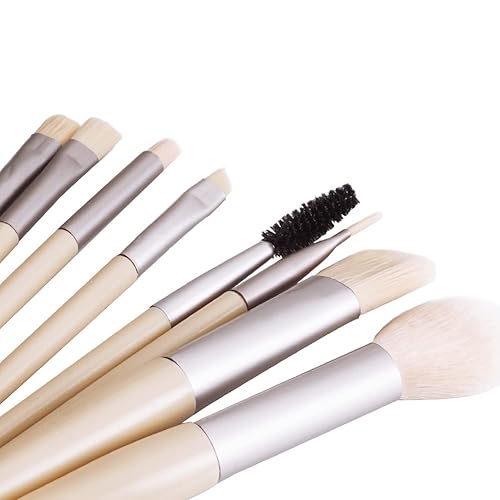 Miniatura 3 de DASSEN - Juego de brochas de maquillaje mini multitarea 8 cepillos cosméticos portátiles adecuados para viajes y transporte con una bolsa de