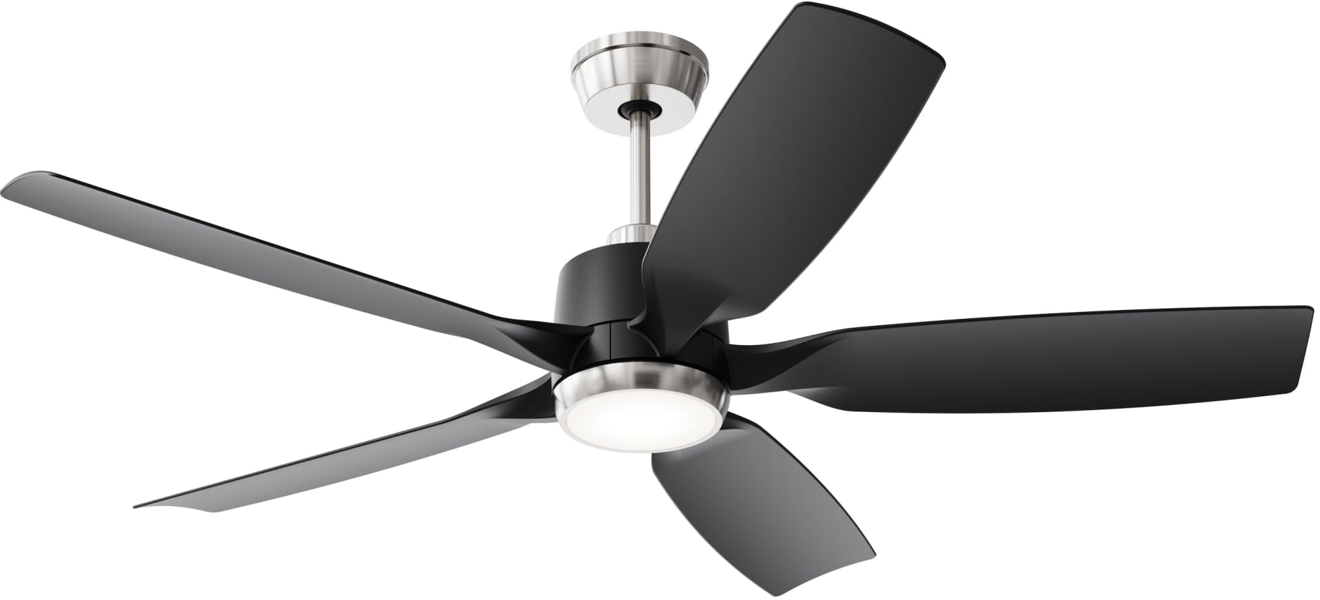 Tribesigns 132 cm Moderner Deckenventilator mit Licht, Fernbedienung, dimmbarer LED-Beleuchtung, reversibler Lüfterleuchte, leisem DC-Motor, 5-Blatt-Smart-Deckenventilator für Wohnzimmer, Schlafzimmer