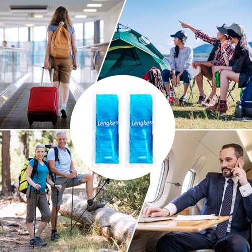 Image of YOUSHARES Peptide Case Ice Packs, 2 TSA Approved Cooler Pack for GLP-1 Storage Travel Bag for Diabetics Travel Case, Keeps Medicine Cool and Stable