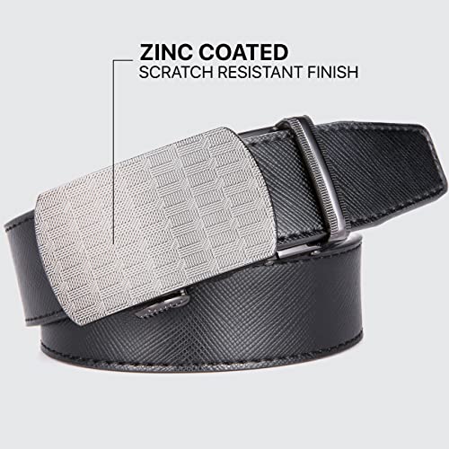 Marino Men’s Genuine Leather Ratchet Dress Belt With Automatic Buckle, Enclosed in an Elegant Gift Box2