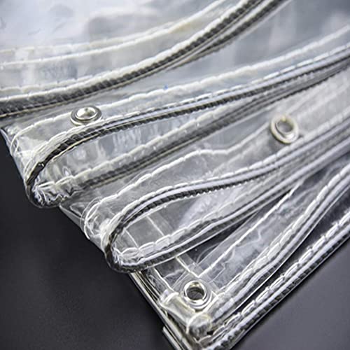 Lona transparente impermeable resistente al desgarro con vinilo 100% estanco 4