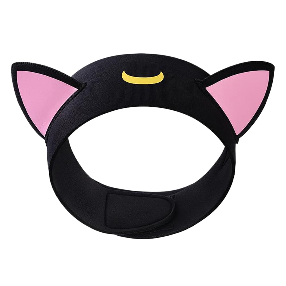 Capuche de Combinaison Oreilles de Chat néoprène 3 mm Serre-tête de plongée réglable Bandeau Protection Cheveux Cartoon pour Enfants et Adultes plongée Tuba Natation Surf