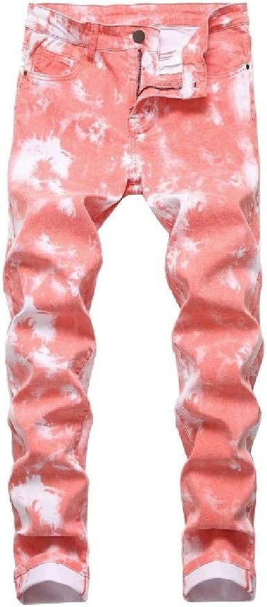 Hddyj Pantaloni Jeans Uomo Pantaloni Skinny Slim Dritti Elastici Uomo :  Amazon.it: Abbigliamento