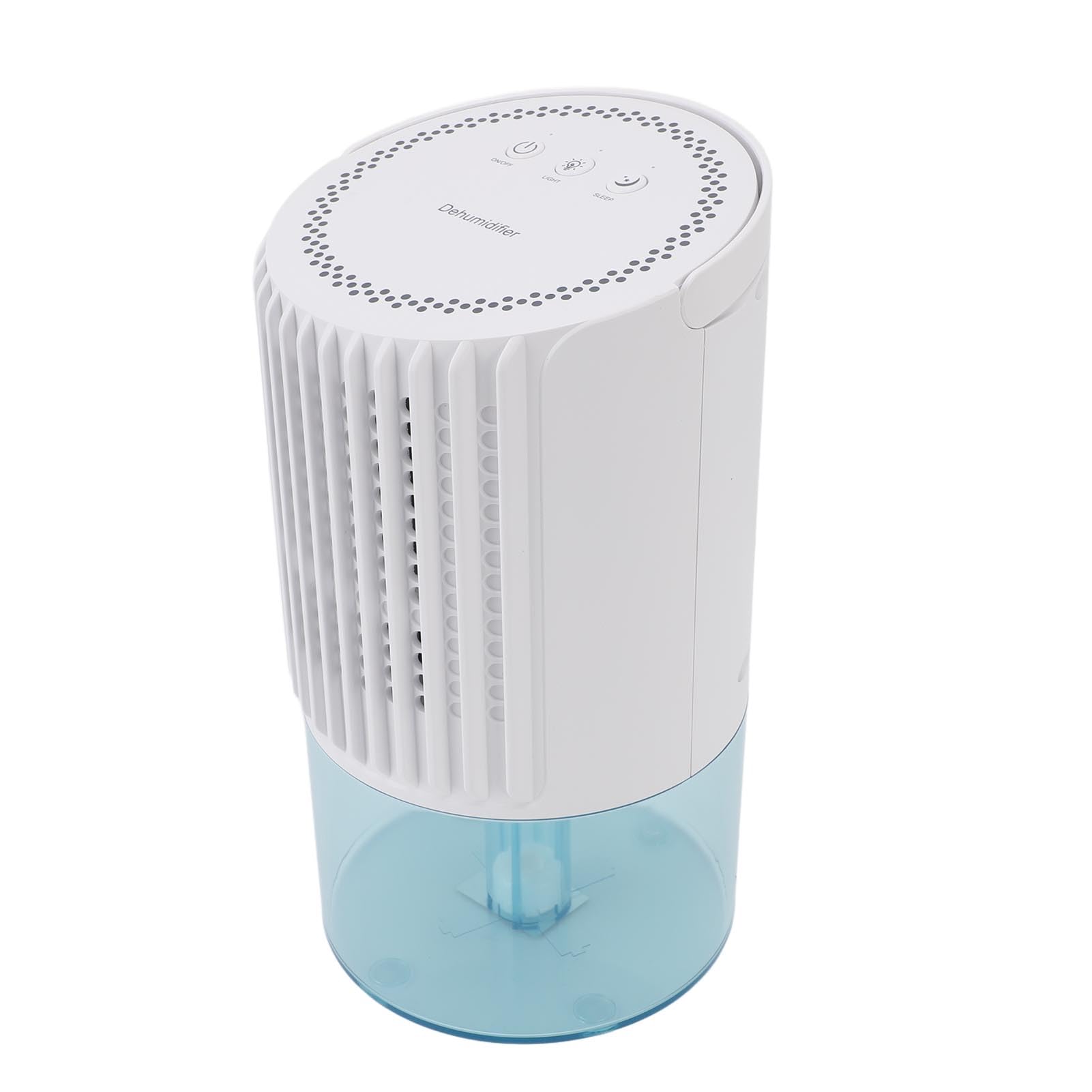 Rengue Deumidificatore per Ambienti, Piccolo Deumidificatore con Serbatoio da 1 Litro, Spegnimento Automatico, 7 Luci Colorate, modalità Sonno, Ideale per Camera da Letto, Cantina, (Spina europea)